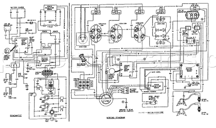 Page D Diagram and Parts List for 9807-2  Briggs and Stratton Generator